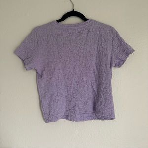 Elodie lilac women's short sleeve top